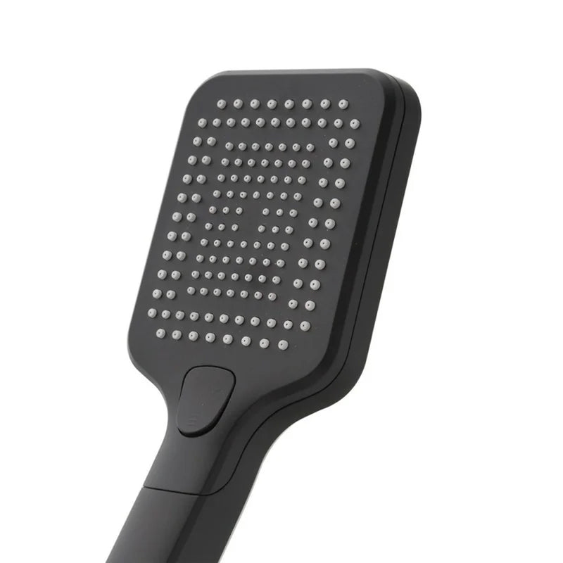 Particolare Doccino per doccia quadrato nero 3 funzioni