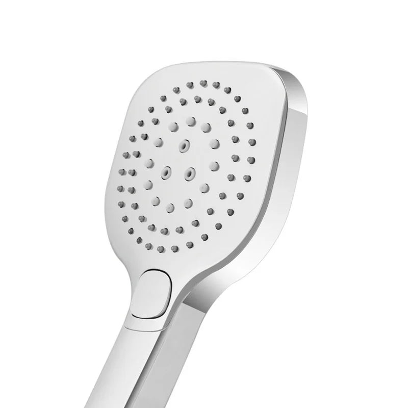 Particolare doccetta quadrata per doccia 3 funzioni