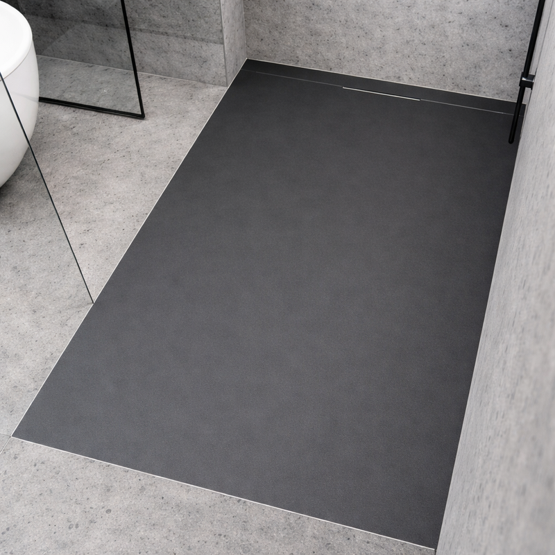 Piatto doccia Lithos effetto ardesia antiscivolo 80x180 cm - vari colori