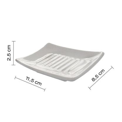 Portasapone in ceramica Gedy serie Verbena - Bianco