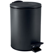 Pattumiera a pedale modello Adelar capienza 5 litri colore nero opaco by CeramicStore | Lo specialista del tuo bagno