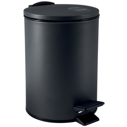 Pattumiera a pedale modello Adelar capienza 5 litri colore nero opaco by CeramicStore | Lo specialista del tuo bagno