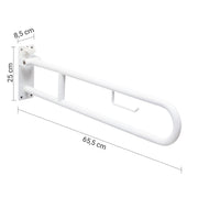 Appoggio ribaltabile con portarotolo modello Fortis di Gedy - Bianco