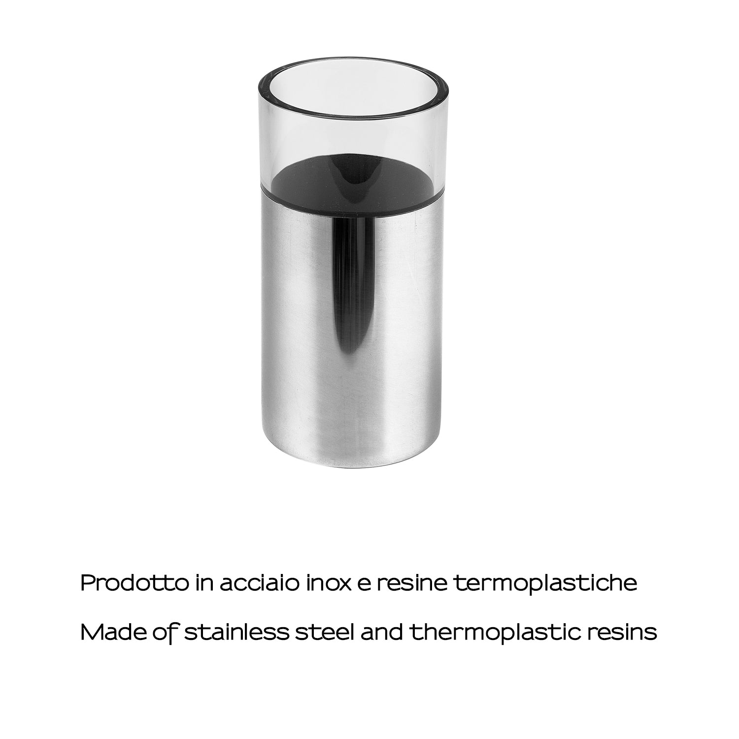 Portaspazzolini in Acciaio Inox Gedy serie Betty - Cromato
