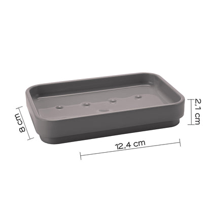 Portasapone da appoggio Gedy serie Seventy - Grigio