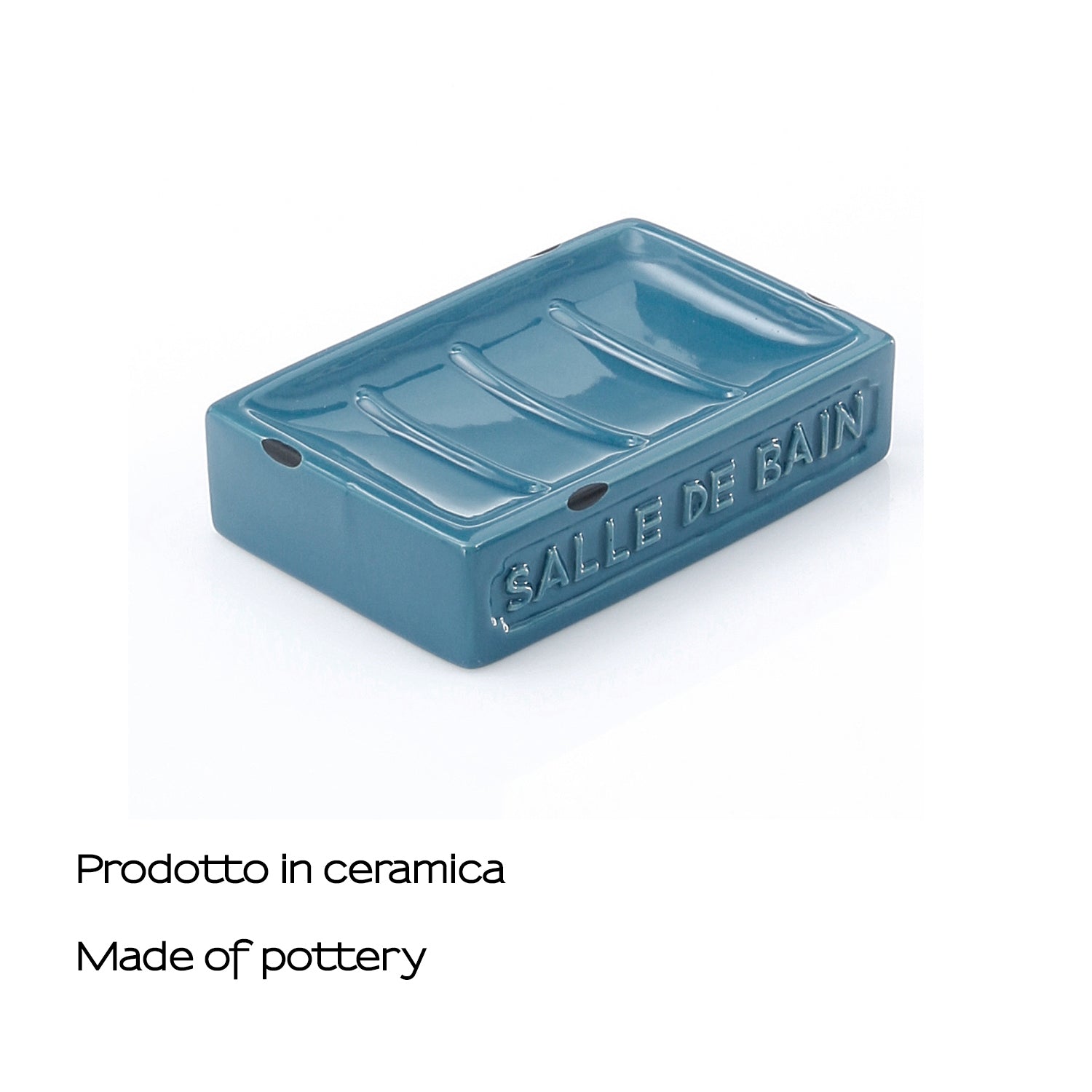 Portasapone da appoggio Gedy serie Vivienne - Blu