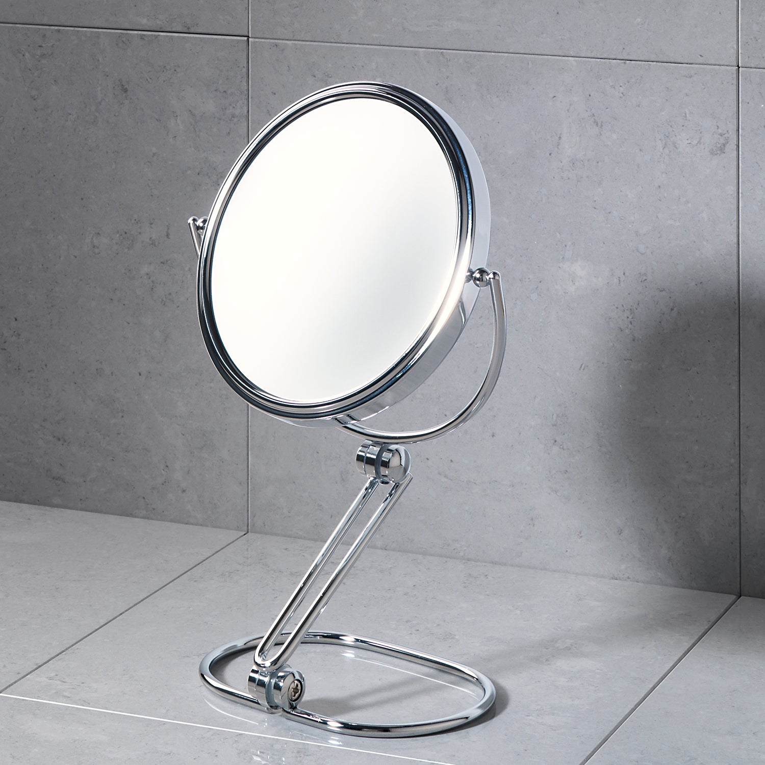 Specchio ingranditore 5X da appoggio - Cromato by CeramicStore | Lo specialista del tuo bagno
