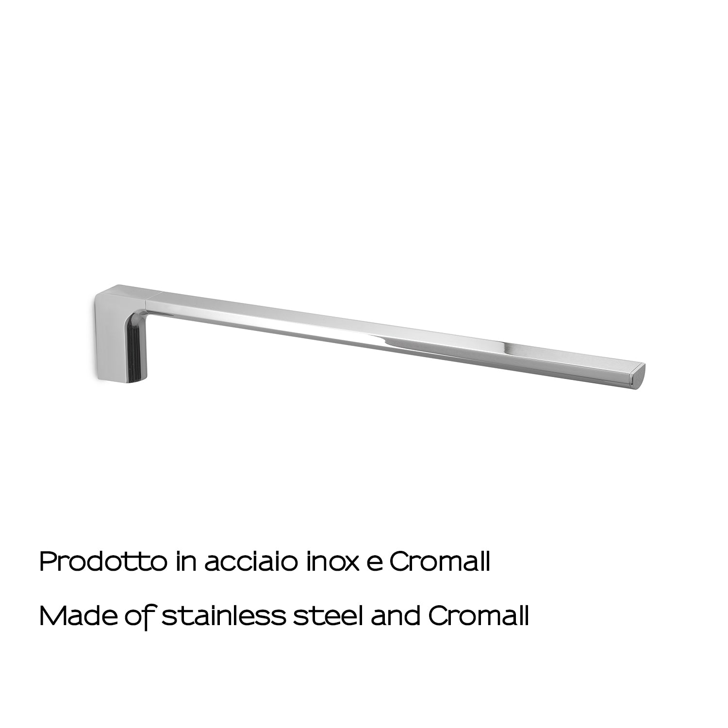 Portasalviette a muro fisso a 1 braccio Gedy serie Pirenei - Cromato by CeramicStore | Lo specialista del tuo bagno