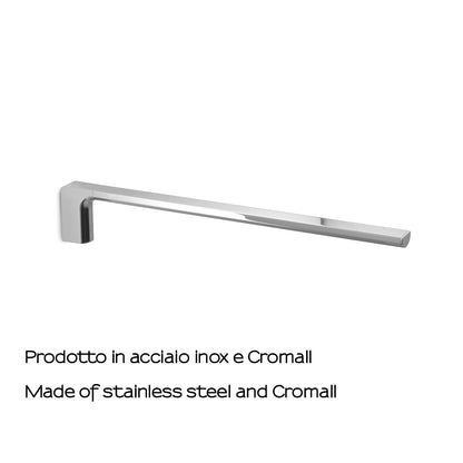 Portasalviette a muro fisso a 1 braccio Gedy serie Pirenei - Cromato by CeramicStore | Lo specialista del tuo bagno