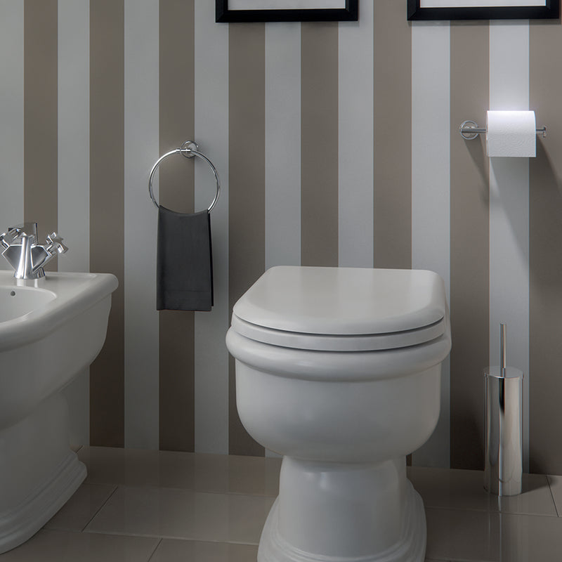 Porta asciugamani ad anello in Acciaio Inox Genziana di Gedy - Cromato by CeramicStore | Lo specialista del tuo bagno