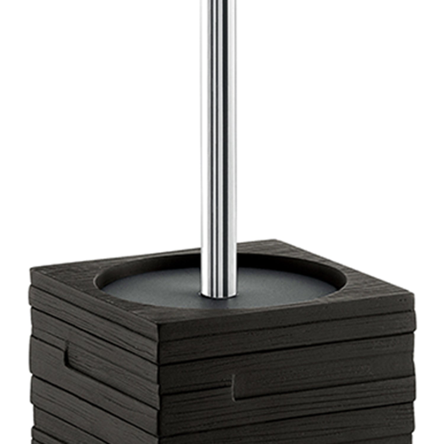 Scopino da appoggio con ciuffo in setole Gedy serie Quadrotto - Nero by CeramicStore | Lo specialista del tuo bagno