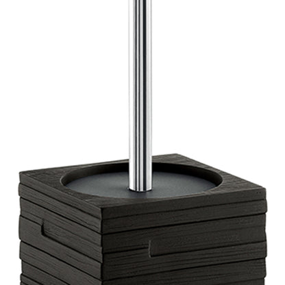 Scopino da appoggio con ciuffo in setole Gedy serie Quadrotto - Nero by CeramicStore | Lo specialista del tuo bagno