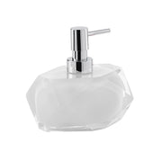 Dosasapone con erogatore in plastica cromata Gedy serie Chanelle - Bianco