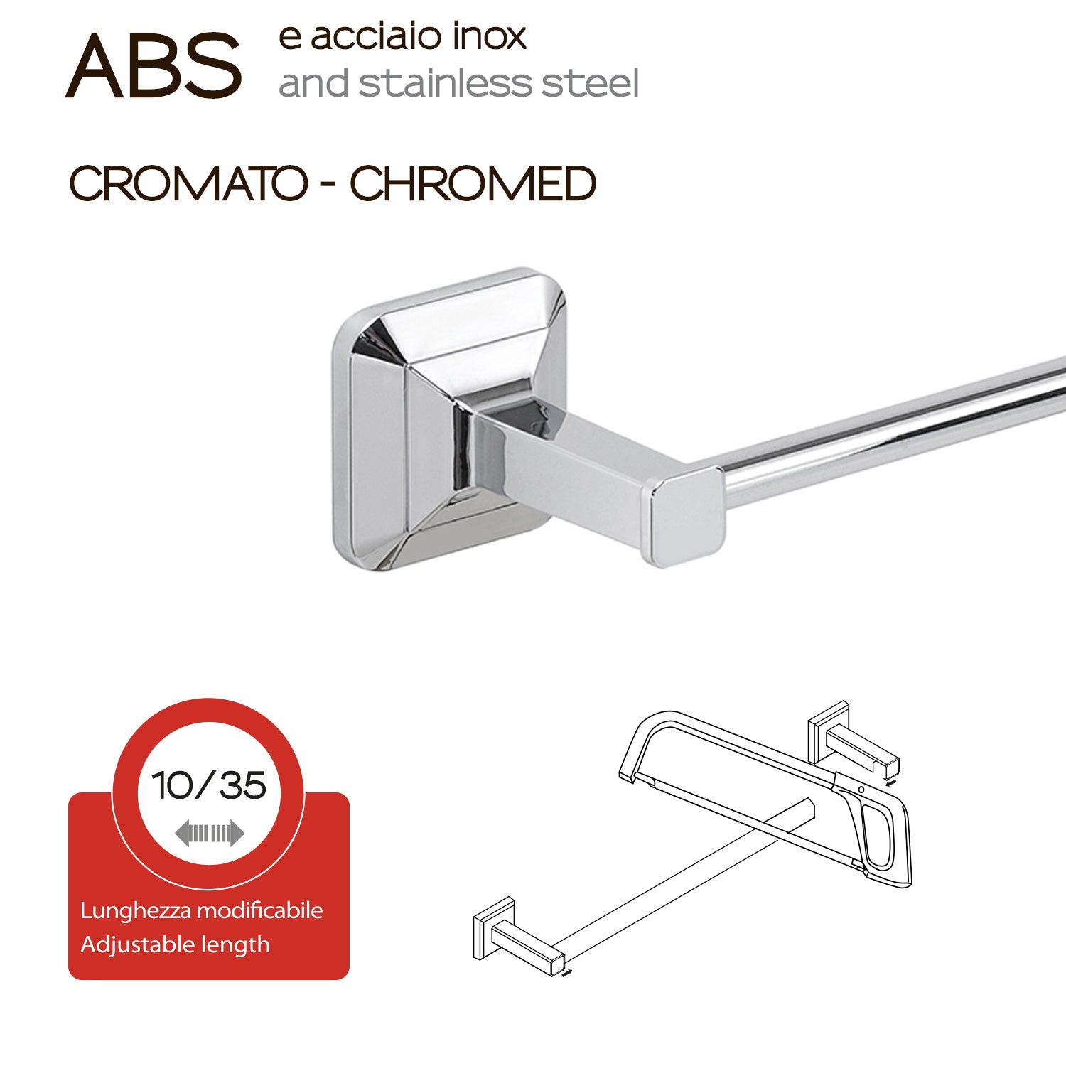 Portasalviette da muro con ventosa Gedy Ventus cm 30 in Acciaio Inox by CeramicStore | Lo specialista del tuo bagno