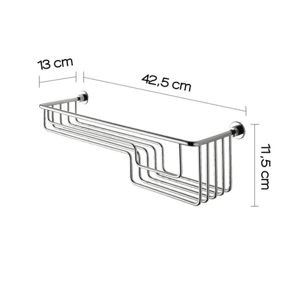 Portaoggetti vasca a 2 profondità modello Apollo di Gedy - Cromato by CeramicStore | Lo specialista del tuo bagno