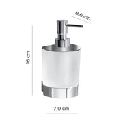 Dosasapone con erogatore in Cromall a parete Kent di Gedy - Cromato by CeramicStore | Lo specialista del tuo bagno