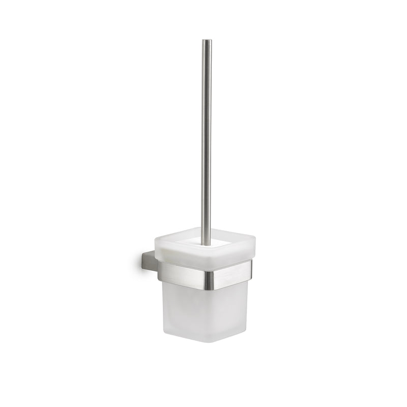 Scopino con ciuffo in setole in Acciaio Inox AISI 304 e Cromall Maui di Gedy - Spazzolato by CeramicStore | Lo specialista del tuo bagno