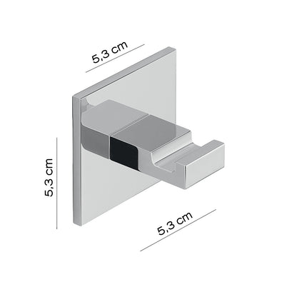 Appendiabiti singolo in Alluminio modello Malta di Gedy - Cromato by CeramicStore | Lo specialista del tuo bagno