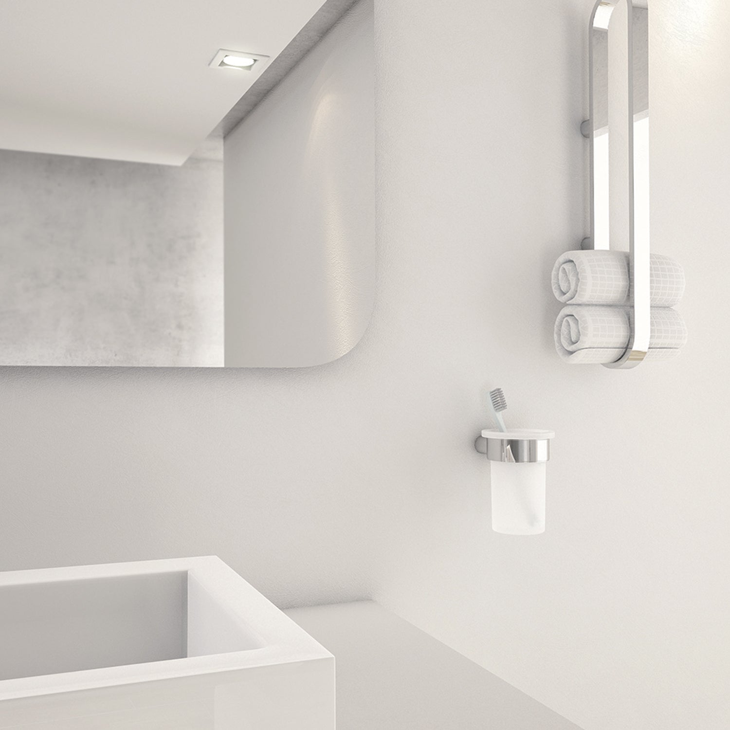 Portasalviette attrezzabile a parete Gedy serie Azzorre - Cromato by CeramicStore | Lo specialista del tuo bagno
