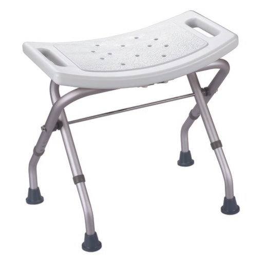 Sedile per doccia pieghevole e regolabile - Max 100 kg colore bianco by CeramicStore | Lo specialista del tuo bagno