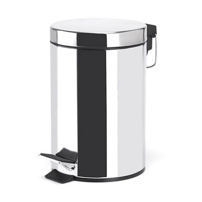 Pattumiera a pedale in acciaio inox 3L modello Mirror - Cromato by CeramicStore | Lo specialista del tuo bagno