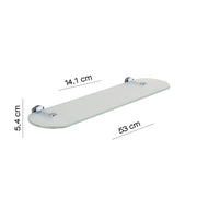 Mensola 55 cm a parete di Gedy serie Edera Plus - Cromato