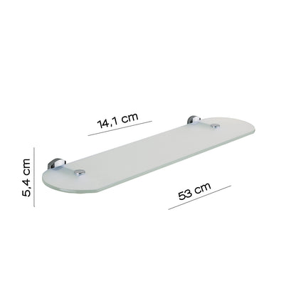 Mensola 55 cm a parete di Gedy serie Edera Plus - Cromato
