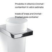 Portaspazzolini in Ottone e Cromall Gedy serie Lanzarote - Cromato by CeramicStore | Lo specialista del tuo bagno