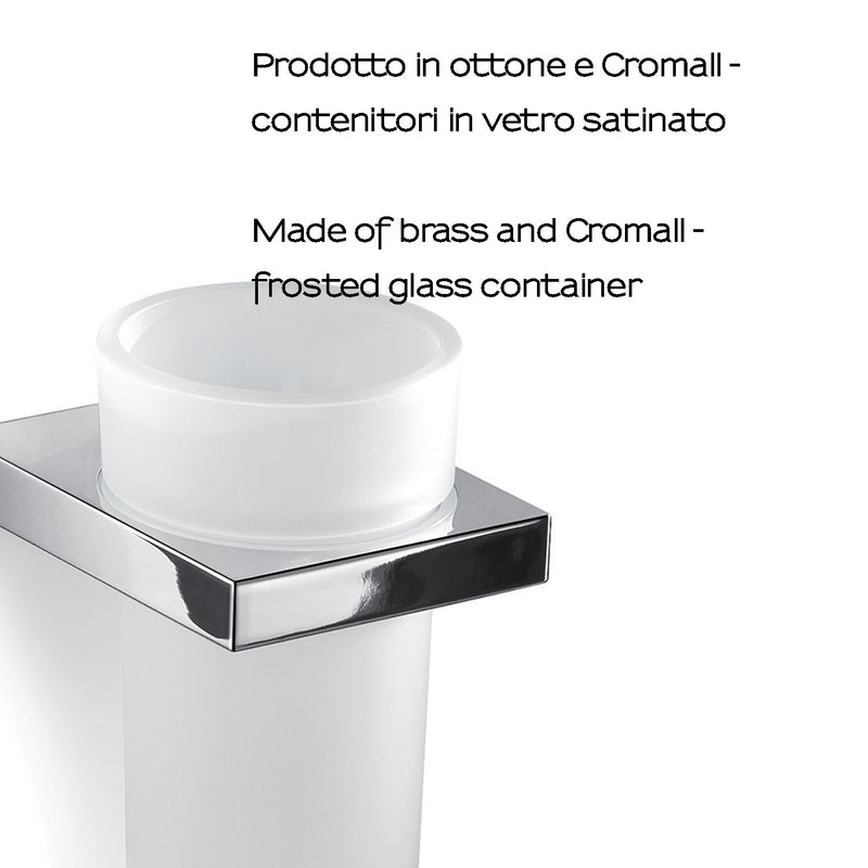 Portaspazzolini in Ottone e Cromall Gedy serie Lanzarote - Cromato by CeramicStore | Lo specialista del tuo bagno