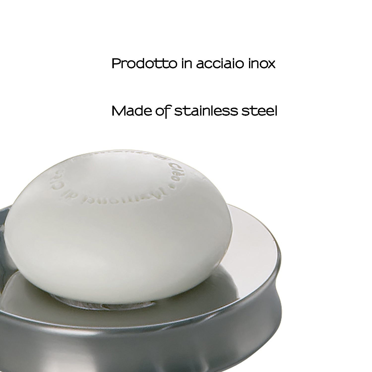 Portasapone in Acciaio Inox Gedy serie Primula - Lucido/Spazzolato