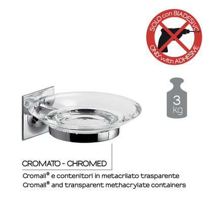 Portasapone in ottone e Cromall Wizard di Gedy - Cromato by CeramicStore | Lo specialista del tuo bagno