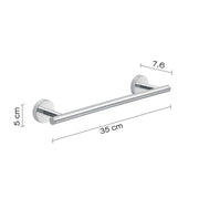 Portasalviette 35 cm a muro in Acciaio Inox Eros di Gedy - Cromato by CeramicStore | Lo specialista del tuo bagno