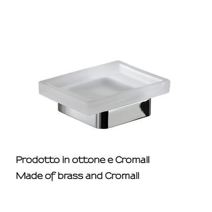 Portasapone in Ottone e Cromall Gedy serie Samoa - Cromato by CeramicStore | Lo specialista del tuo bagno