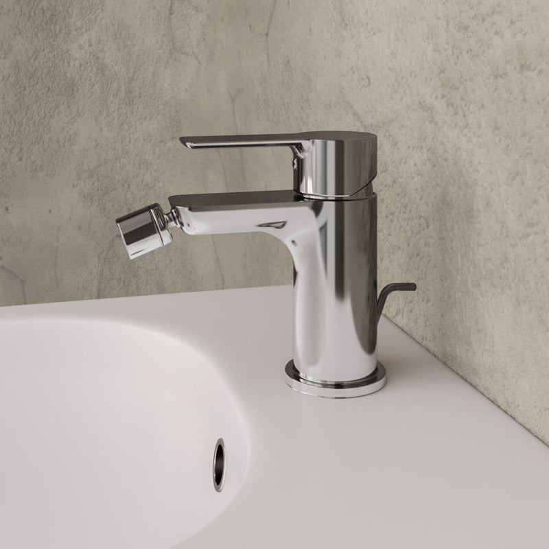 Single-lever bidet mixer RubiFlux Zea series - Chrome