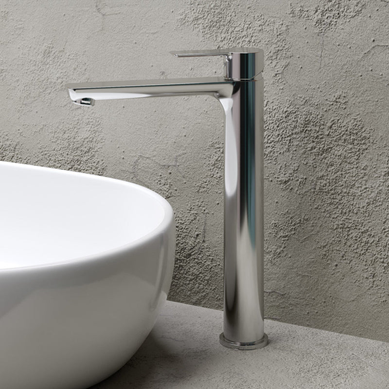 Miscelatore monocomando lavabo alto RubiFlux serie Zea - Cromo