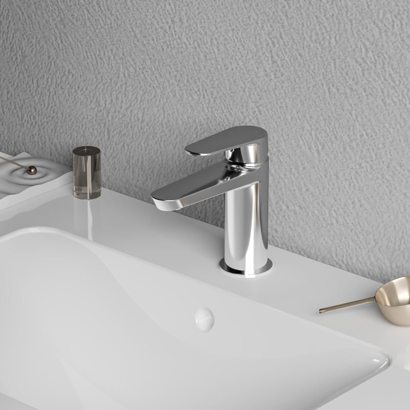 Miscelatore monocomando lavabo RubiFlux serie Ampra - Cromo