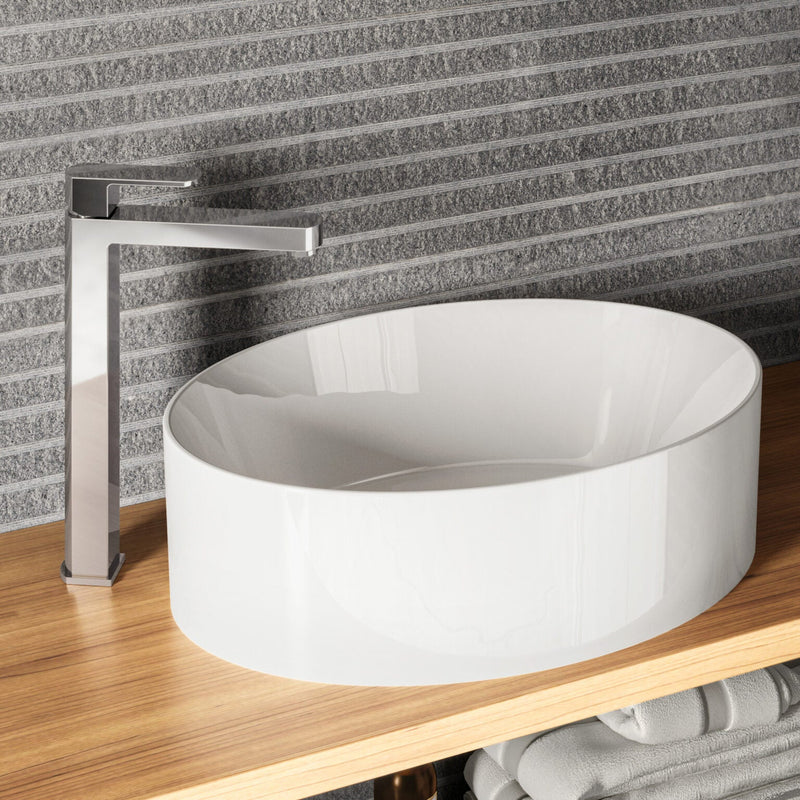 Miscelatore monocomando lavabo alto RubiFlux serie Dema - Cromo