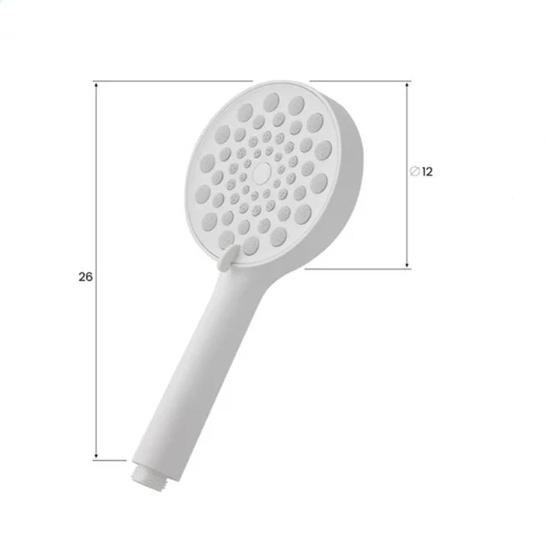 Scheda tecnica Doccetta per doccia tonda bianca 3 funzioni