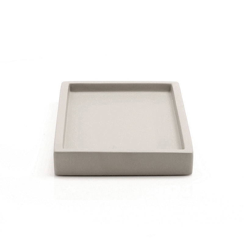 Vassoio portaoggetti in cemento Gedy serie Giunone - Grigio by CeramicStore | Lo specialista del tuo bagno
