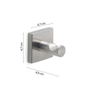 Appendiabiti 2 pezzi Fuji di Gedy - Spazzolato by CeramicStore | Lo specialista del tuo bagno