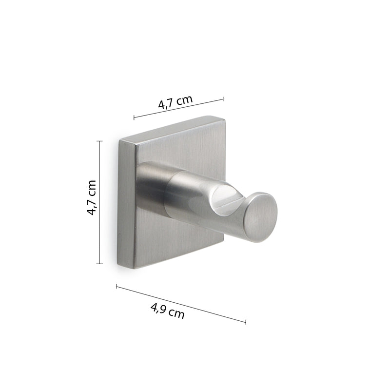 Appendiabiti 2 pezzi Fuji di Gedy - Spazzolato by CeramicStore | Lo specialista del tuo bagno