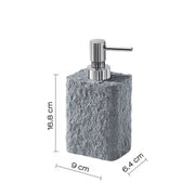 Dispenser sapone da appoggio con erogatore in plastica cromata Gedy modello Aries - Grigio