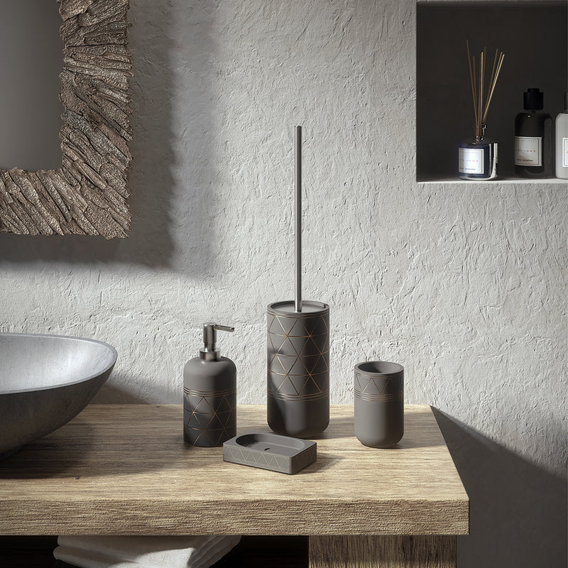 Scopino in cemento Gedy serie Calipso - Grigio by CeramicStore | Lo specialista del tuo bagno
