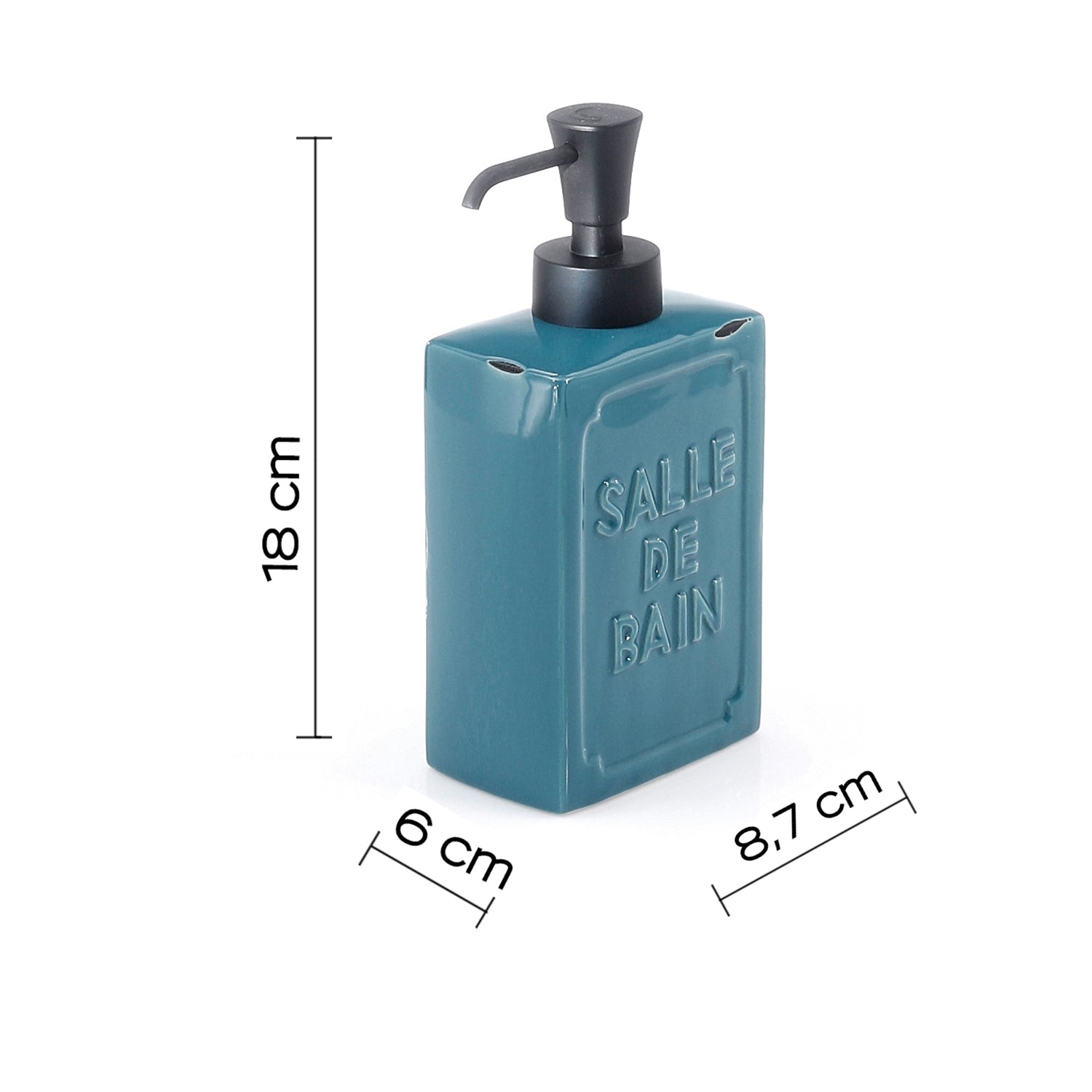 Dosasapone da appoggio con erogatore in plastica Gedy serie Vivienne - Blu