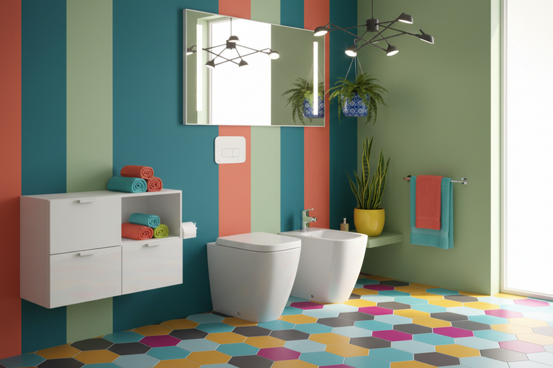 Sanitari filomuro per bagni piccoli senza Brida RimLS+ Ideal Standard I.Life S WC+Bidet+Sedile Normal Close Art T459401+T459501+T473601