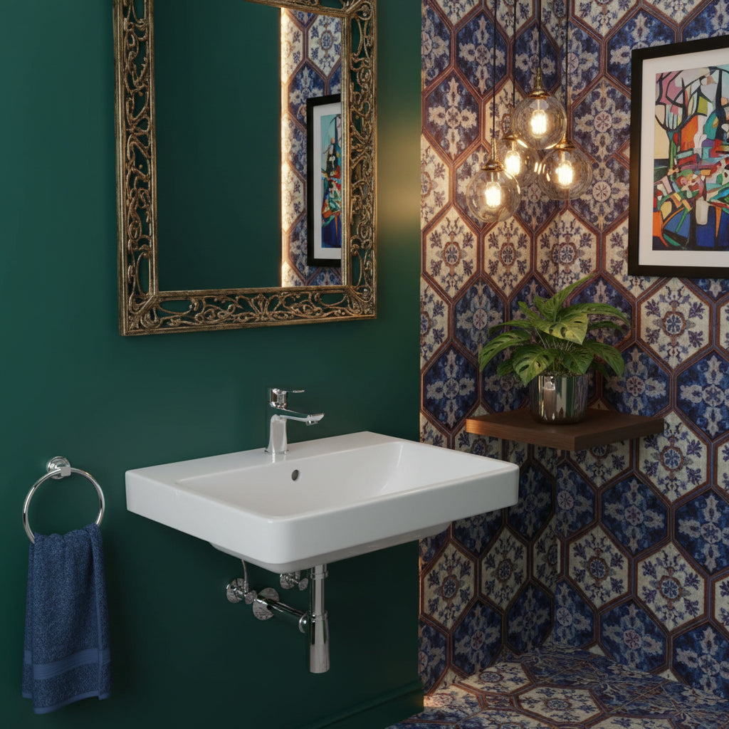 Lavabo da Appoggio Sospeso Ideal Standard I.LIFE B 60X47 Con foro rubinetto