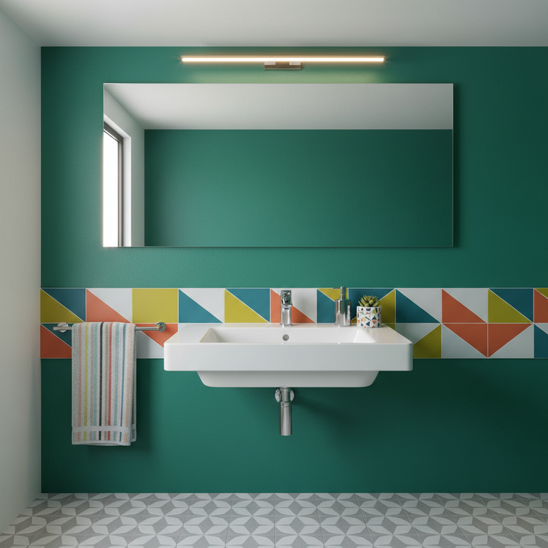 Lavabo da Appoggio Sospeso Ideal Standard I.LIFE B 55x44 Con foro rubinetto