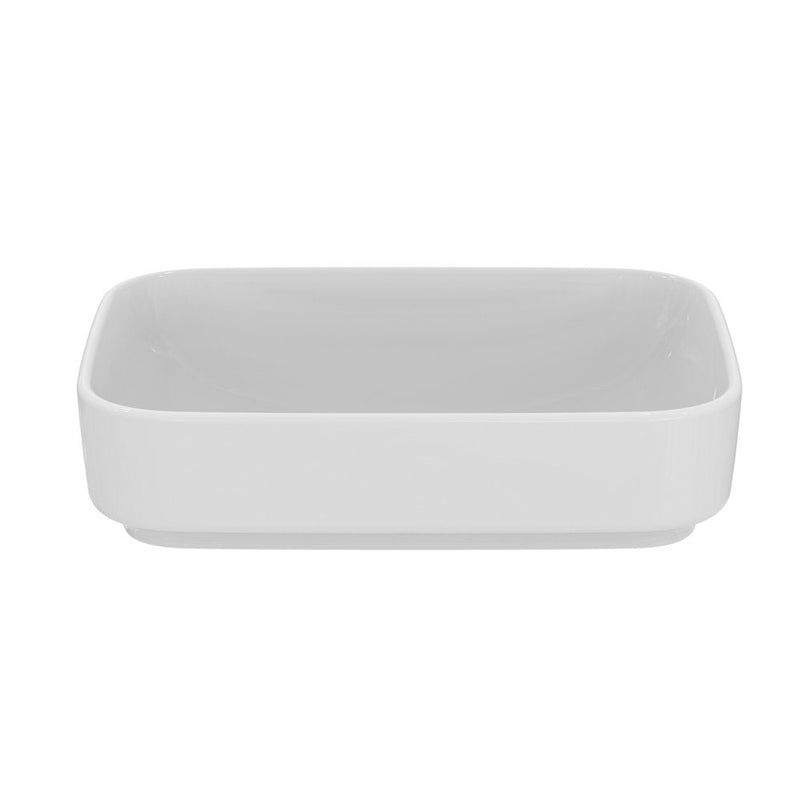 Lavabo da appoggio Ideal Standard I.LIFE B Rettangolare 55X40 cm senza foro troppo pieno art T572801