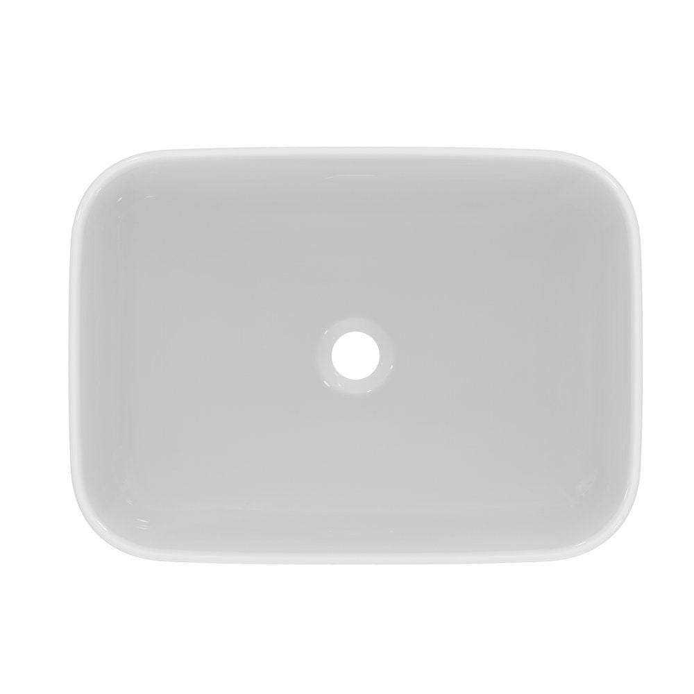 Lavabo da  appoggio rettaangolare Ideal Standard i.life B  55x40  bianco lucdio