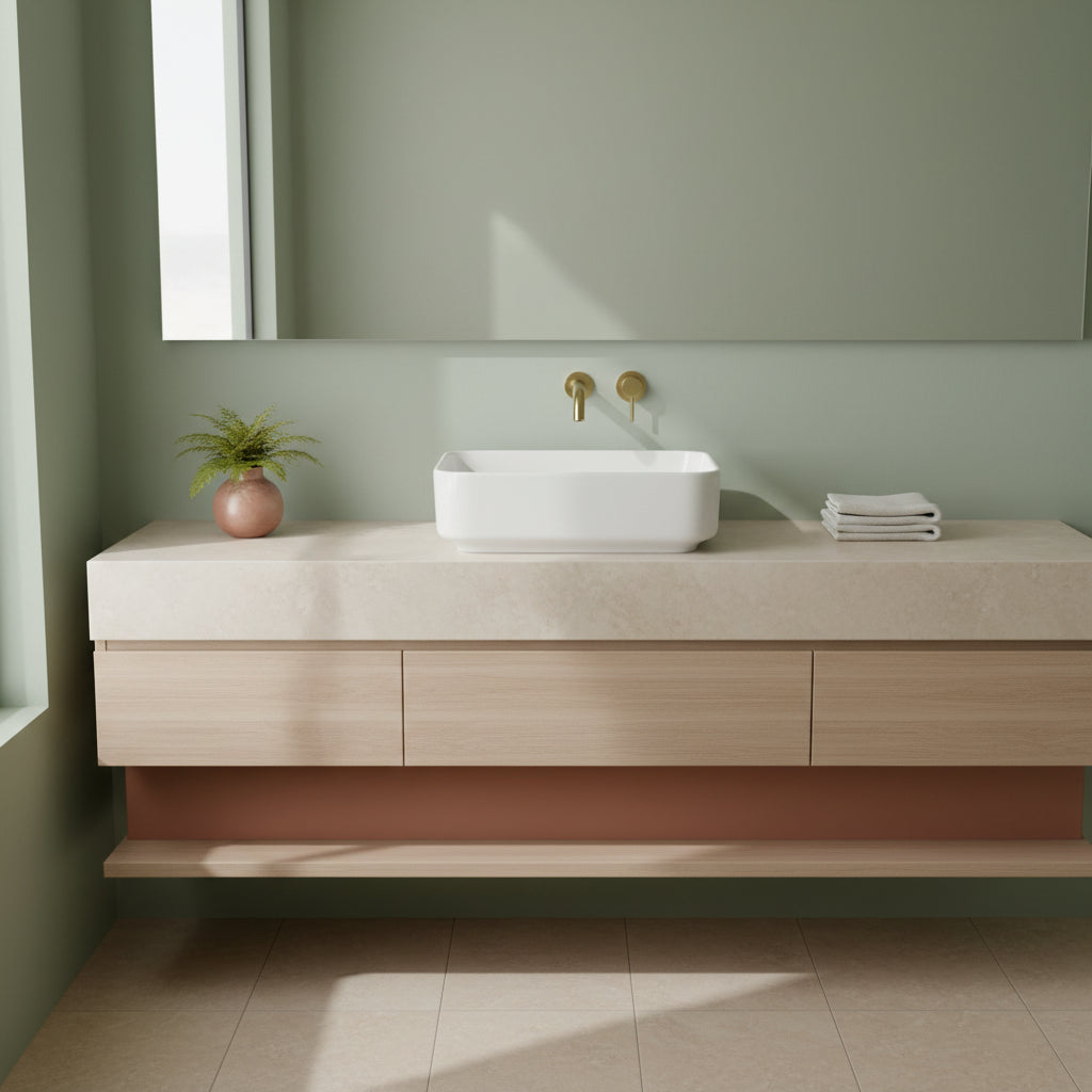 Lavabo da  appoggio rettaangolare Ideal Standard i.life B  55x40  bianco lucdio